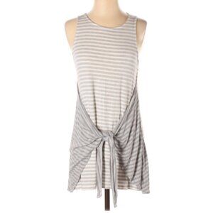 Kenneth Cole New York Stripes Tie Knot Tunic Tank Top Women's Size XS